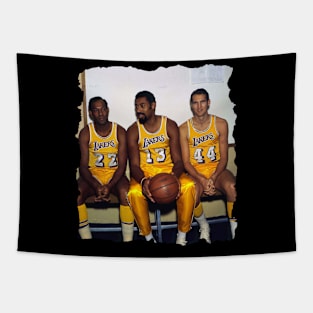 The LAKERS Big 3 (Elgin Baylor, Wilt Chamberlain and Jerry West) #2 Tapestry