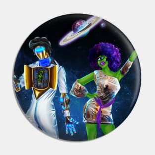 Alien disco Pin