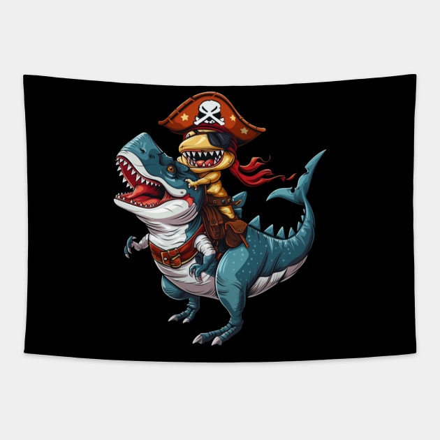 Shark Fierce Fins Tapestry by Josephine7