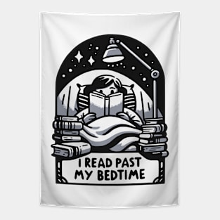 Cozy Night Reader Enthusiast I Read Past My Bedtime Tapestry