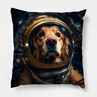 Astro Dog - Golden Retriever Pillow