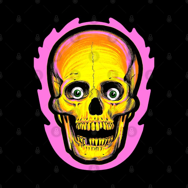 Vintage style Halloween Skull by old_school_designs