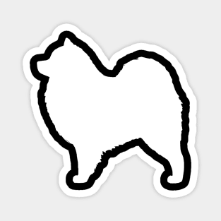 Samoyed Silhouette Magnet