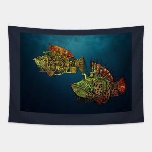 Steampunk Fish #3 Tapestry