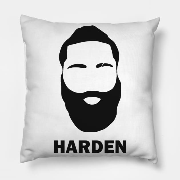 James Harden Pillow by valentinahramov