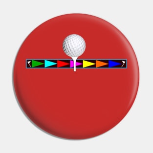 Golf Ball Tee up (small logo) Pin