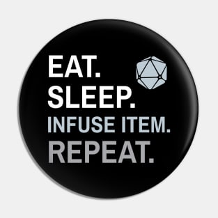 DnD Artificer Eat Sleep Infuse Item Repeat Pin