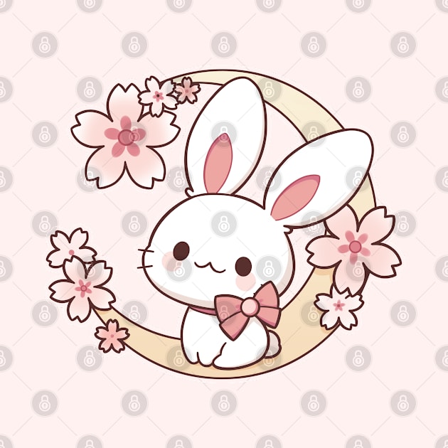 Sakura Moon Bunny | Kawaii by KiiroiKat