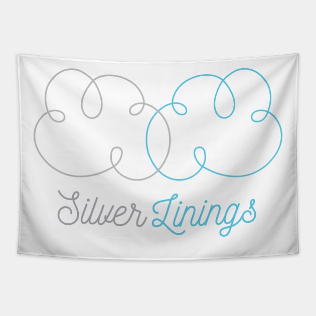 Silver Linings Tee Tapestry by Cloud Eight Design