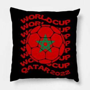 Morocco Football Pillow