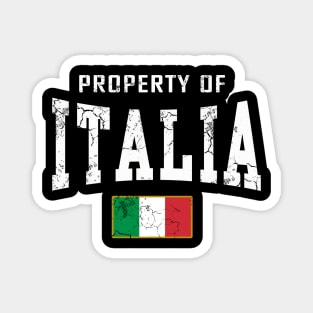 Italia Flag Vintage Distressed Fade Magnet