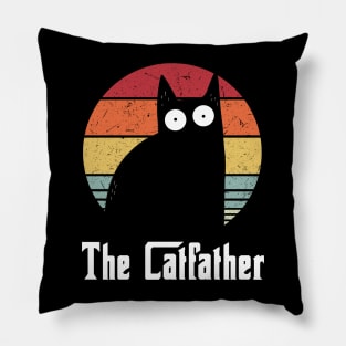 The Catfather Cat Father Mafia Whiskers Male Daddy Pillow