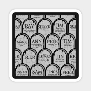 grave scallops Halloween tombstones Magnet