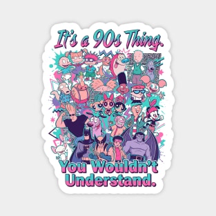 It’s a 90s Thing — 1990s Cartoon Explosion | Retro Nickelodeon & Cartoon Network Mashup  Description: Magnet