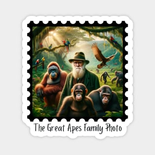 The Great Apes Family Photo II Magnet