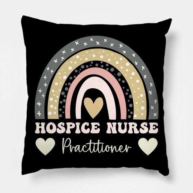 Funny Hospice Nurse Registered Nurse Practitioner Pillow by Printopedy