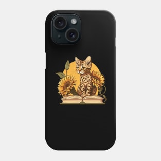 Bengal Cat Reader Phone Case