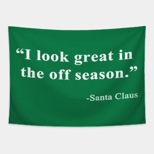 Santa Quote Tapestry