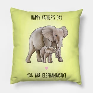 Elephantastic Father's Day Pillow