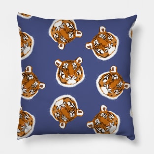 Tiger Heads Pattern Pillow