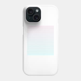 Graphic in pink and blue lines Phone Case