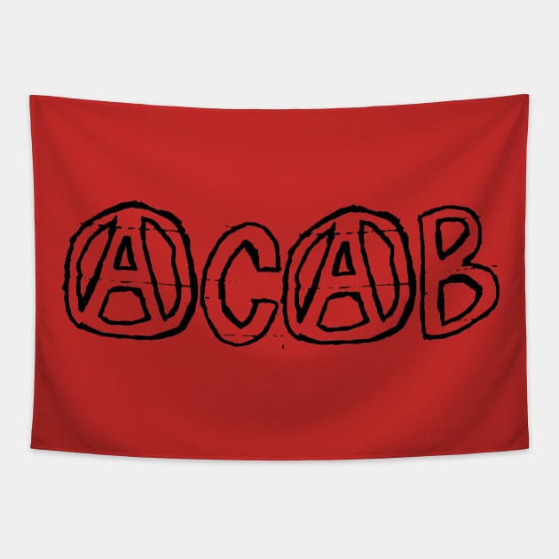 ACAB - Anarchist Graffiti Tapestry by SpaceDogLaika