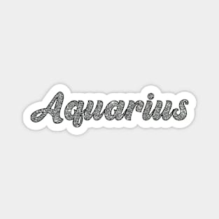 Aquarius Glitter Magnet