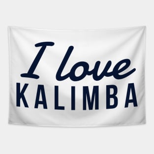 I Love Kalimba Tapestry