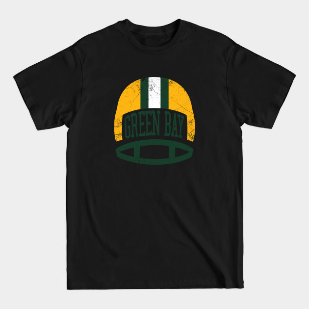 Green Bay Retro Helmet - White - Packers - T-Shirt