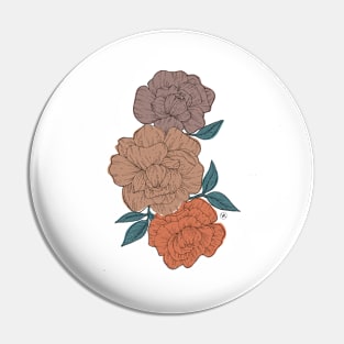 Floral Print (Peonies) Pin