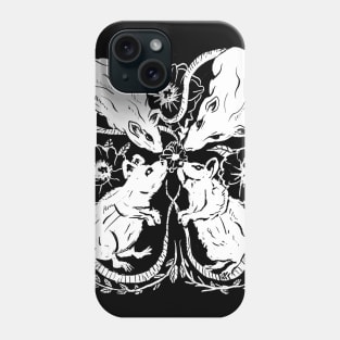 Rats & Flowers Witchy, Gothic, Punk, Nature Phone Case