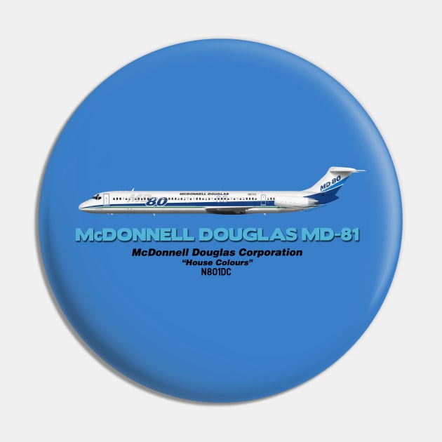 McDonnell Douglas MD-81 - McDonnell Douglas "House Colours" Pin by TheArtofFlying