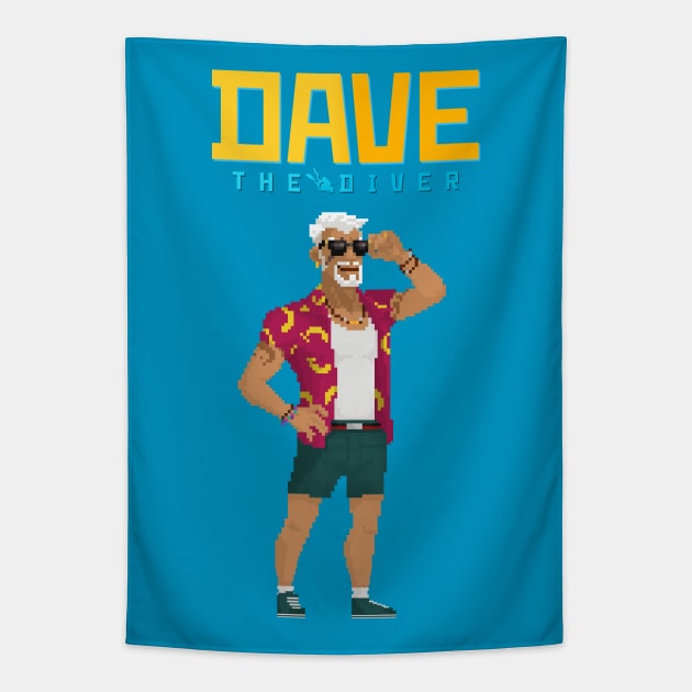 Cobra - Dave the diver _02 Tapestry by Buff Geeks Art