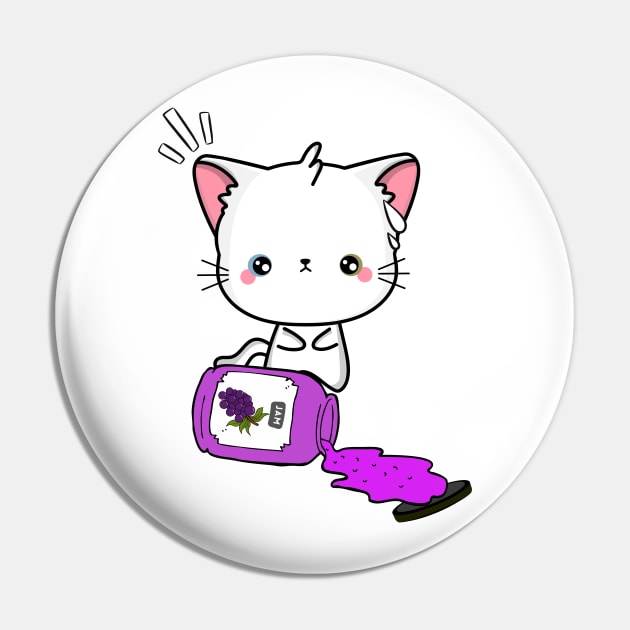 Naughty Angora Cat Spills a jar of grape jam! Pin by Pet Station