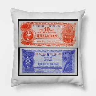 Khalistan Currency Pillow