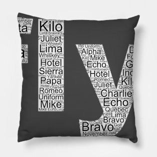 Fly. Aviation Alphabet | Gift Pillow