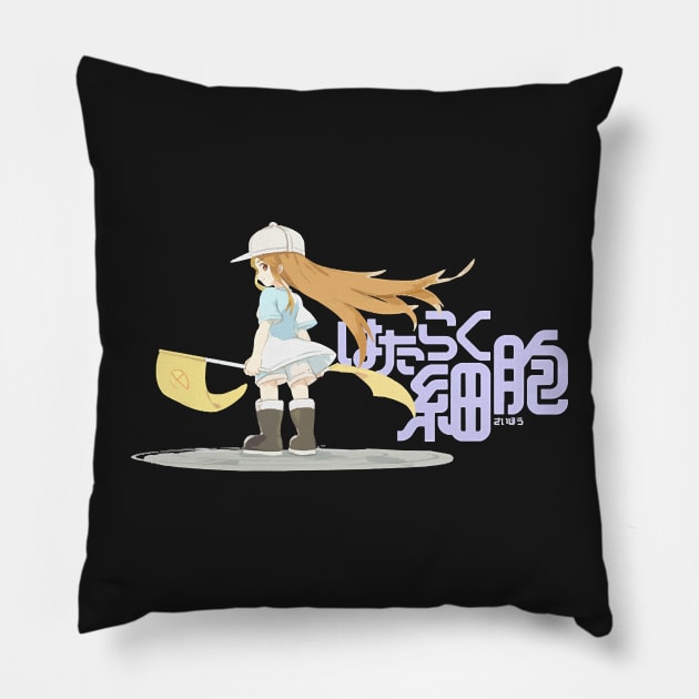 Platelet-chan - Cells at Work! Pillow by Hopkinson