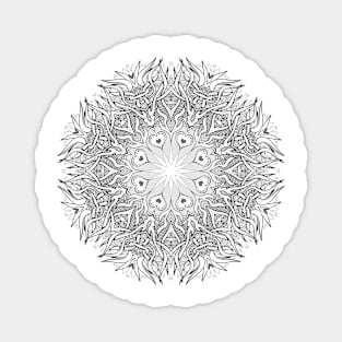 Illustration of mandala Magnet