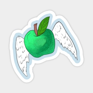 Angel Apple Green 2 Magnet