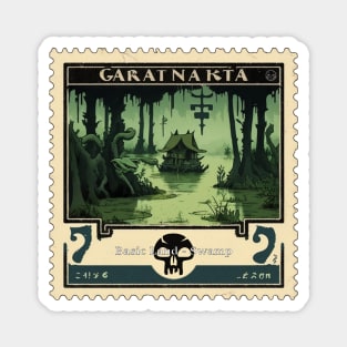 MTG - Swamp Stamp - Garatnakta - Postage Stamp Series Magnet