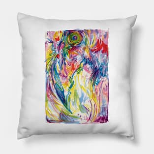 rainbow crow 2 Pillow