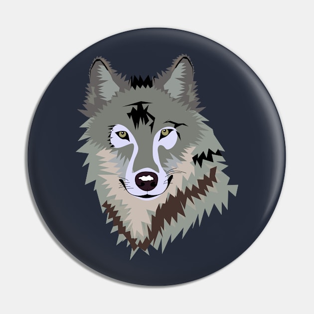 Grey Wolf Pin by redhornet