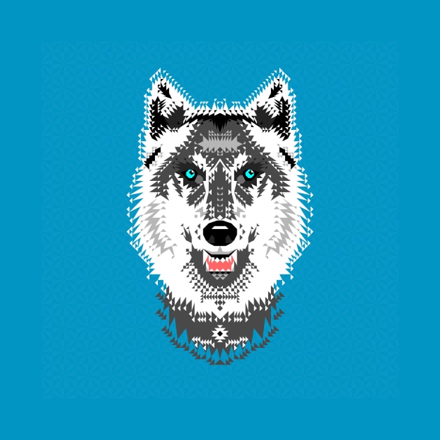 Geometric Wolf by chobopop