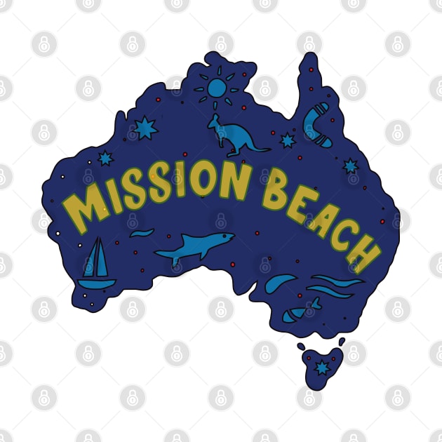 AUSSIE MAP MISSION BEACH by elsa-HD