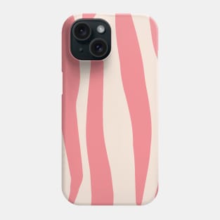 Retro red stripes Phone Case