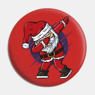 Funny Dabbing Santa Claus Pin