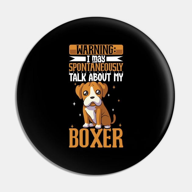 Boxer lover Pin by Modern Medieval Design