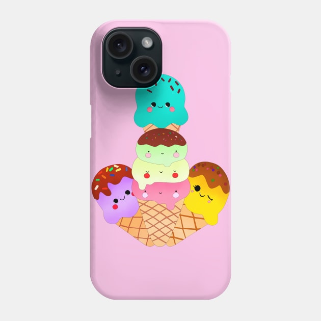 Ice cream ice cream ice CREAM Phone Case by Rasheba