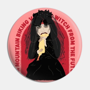 BIKING VAMPIRE WITCH Pin