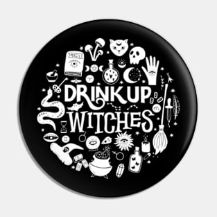 Drink Up Witches! Pin